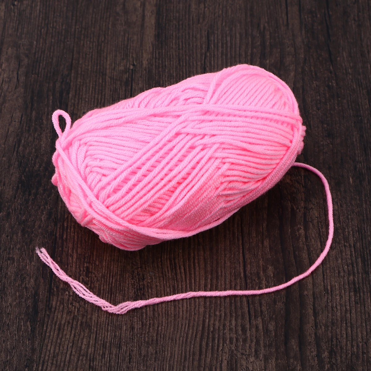 50g Milk Cotton Yarn Cotton Chunky Hand-woven Crochet Knitting Wool Yarn Warm Yarn for Sweaters Hats Scarves DIY (Pastel Pink)