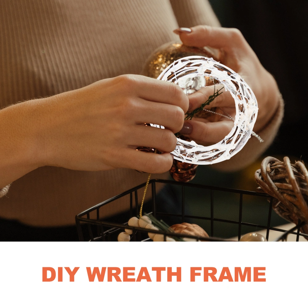 5pcs DIY Wreath Frame Wreath Making Circle Festival Wreath Making Rattan Rings