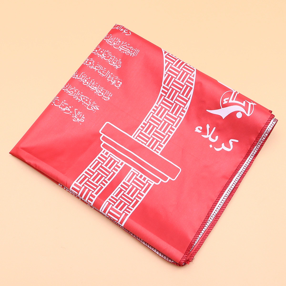 Portable Waterproof Prayer Mat Light Muslim Prayer Rug Carpet for Outdoor Travel (Orange)
