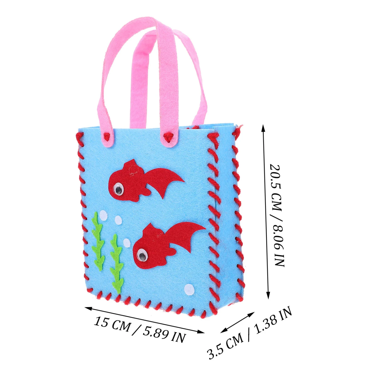 4Pcs Handbag Making Kits Kids Hand-made Non-woven Bag DIY Handbag Craft