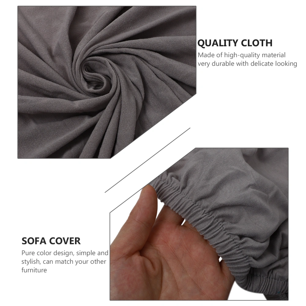 1Pc Four Seasons Universal Fabric Solid Color Stretch Sofa Cover for Home Decor