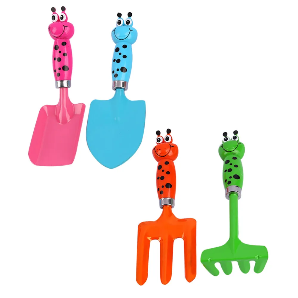 1 Set Lovely Gardening Tool Set Kid Shovel Toy Outdoor Plaything (Random Color)