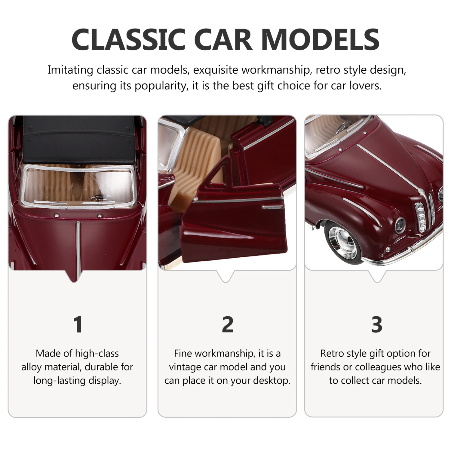Decorative Model Car Vintage Car Toy Household Toy Car Decor Home Decoration