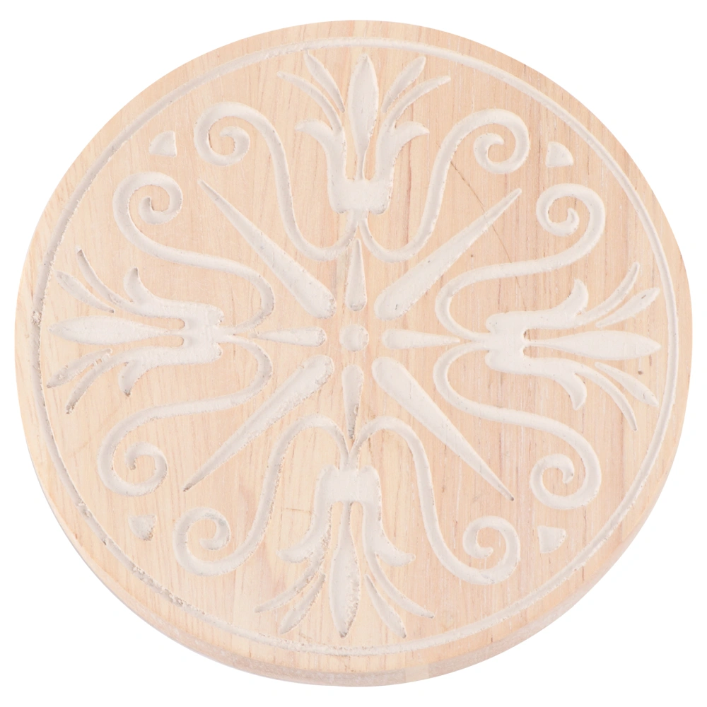 1pc Nordic Style Wood Carved Decorative Coasters Wedding Party Table Coasters