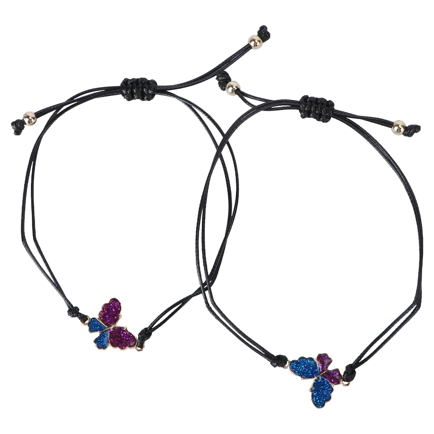 2pcs/Set Delicate Couple Bracelet Decorative Wrist Chain Valentine's Day Gift