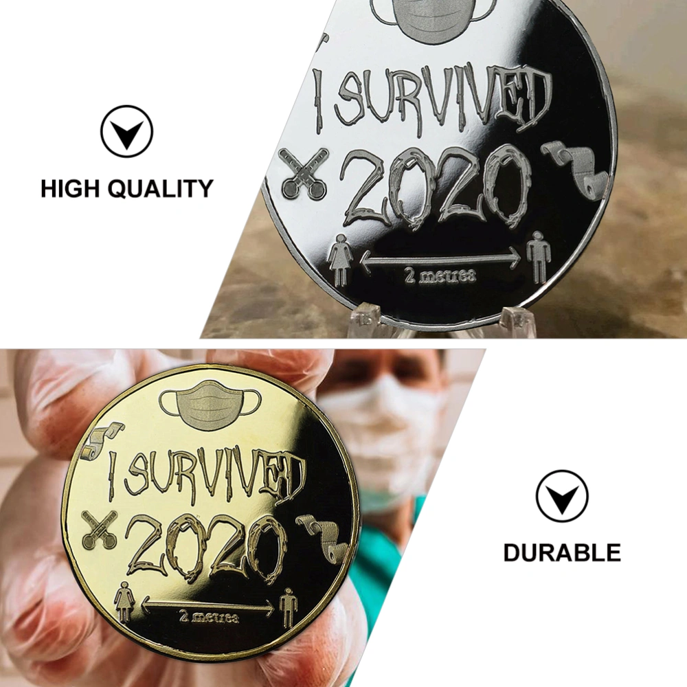 2Pcs Good Fortune Souvenir Coins Survivor Commemorative Coins Mother's Day Gift