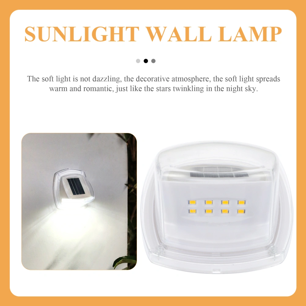 Solar Wall Light Waterproof Anti-thunder Outdoor Light 8-LED Garden Lighting