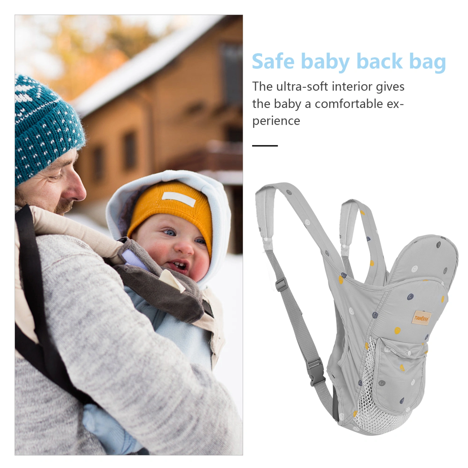Baby Carrier Baby Hip Carrier Ergonomic Infant Carrier Newborn to Toddler