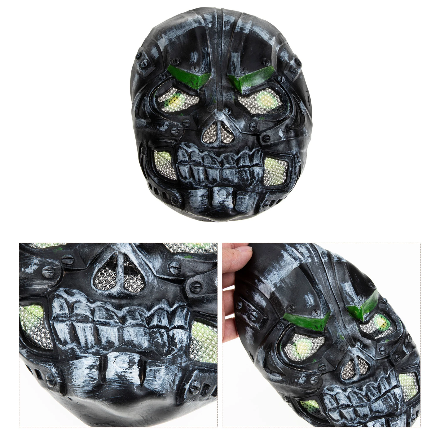Scary Facial Mask Horrific Party Decor Horrific Mask Vinyl Prank Mask Halloween Prank Tool