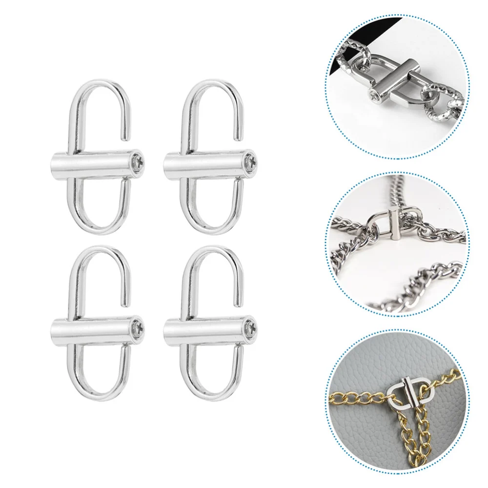 4Pcs Bag Strap Adjustment Buckles Bag Metal Buckles Multipurpose DIY Buckles