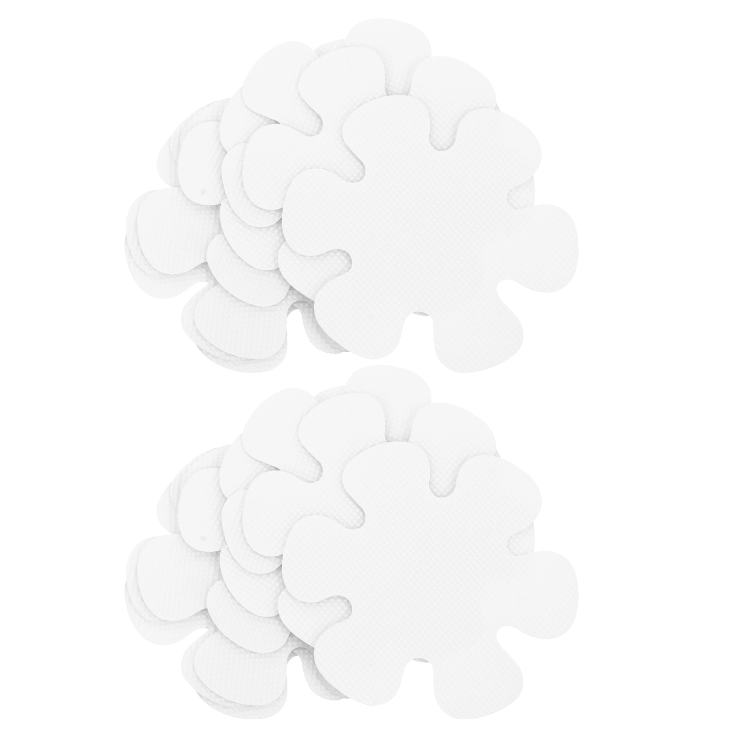 16pcs Practical Toilet Bath Shower Non-slip Pads Bath Tapes (Transparent)