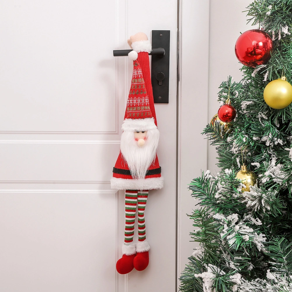 Hanging Christmas Decoration Cute Plush Christmas Tree Ornament Hanging Pendant for Door