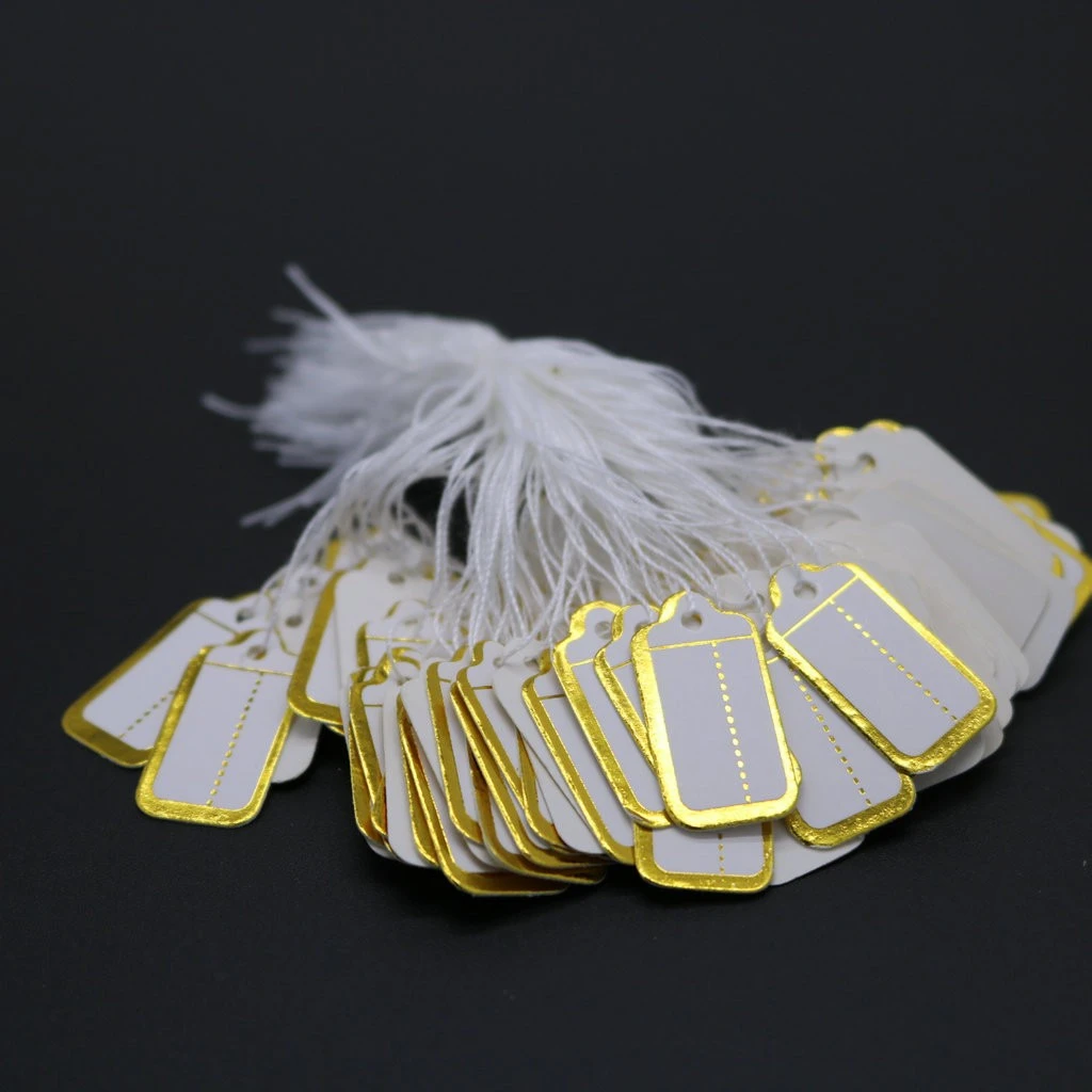 200Pcs Price Tags for Jewelry Hanging Jewelry Price Label Tags Attached Display Clothing Price Tags