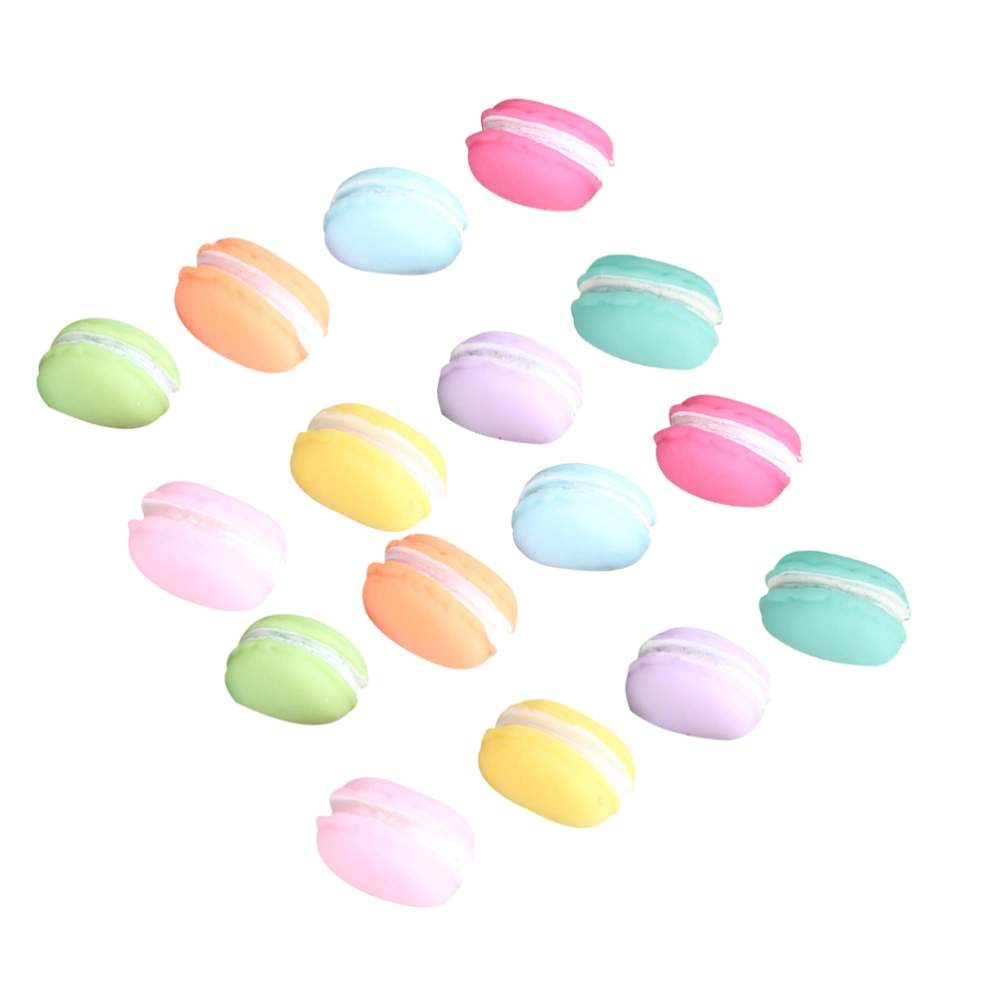 16pcs Macaron Cake Shape Fridge Magnet Sticker Resin Washing Machine Magnet Office Magnetic Sticker