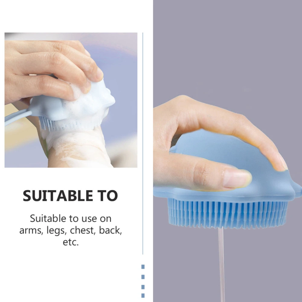 1Pc Baby Body Cleaning Brush Silicone Massage Bath Brush Bathing Supply