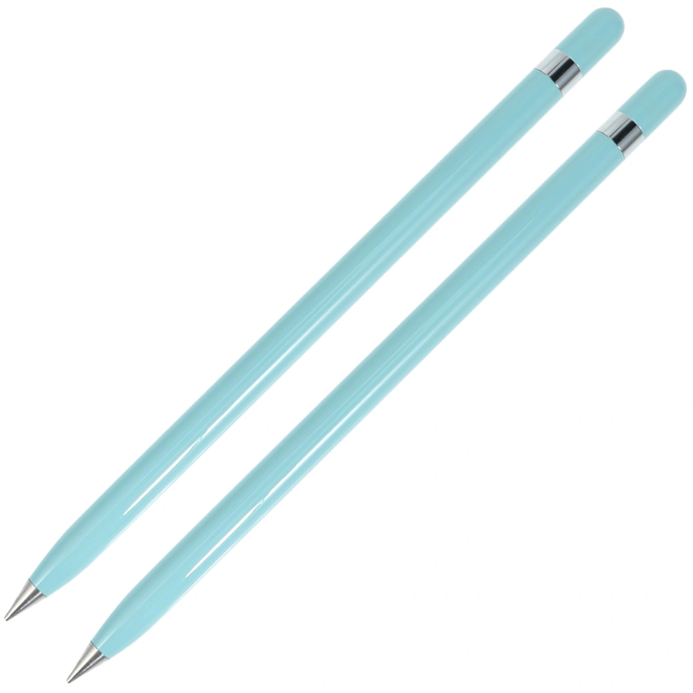 2Pcs Creative and Fashion Pencil Durable Pencil for School Studdent Office Without Case(Blue)