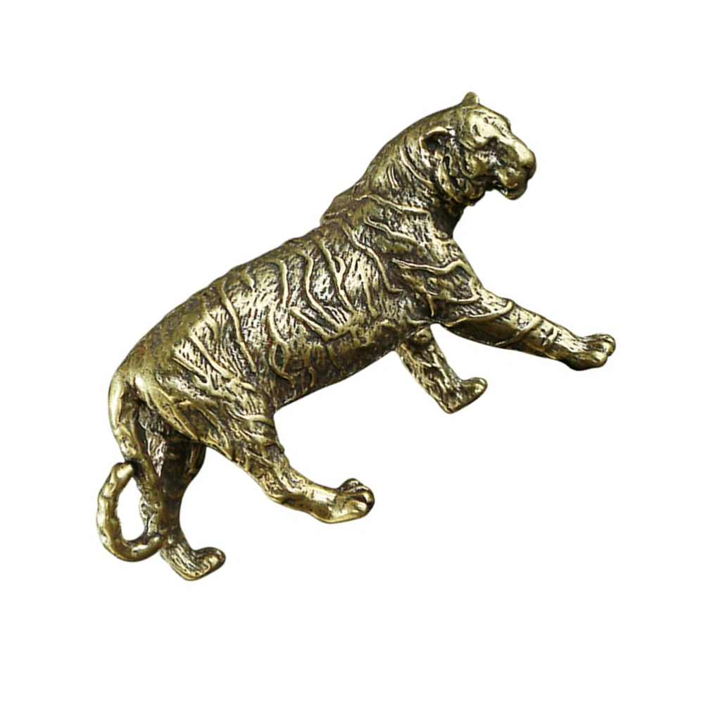 Brass Tiger Ornament Retro Animals Decoration Beautiful Desktop Decoration