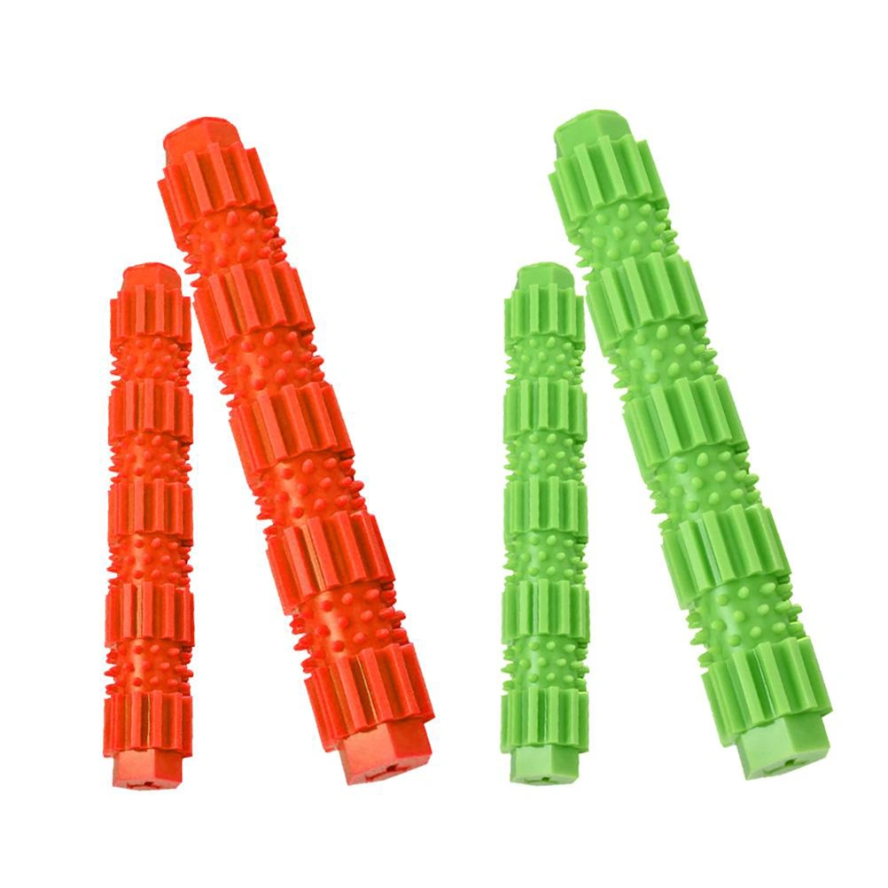 Durable Molar Rod TPR Chew Toys for Aggressive Chewers Training Size Large(Green)