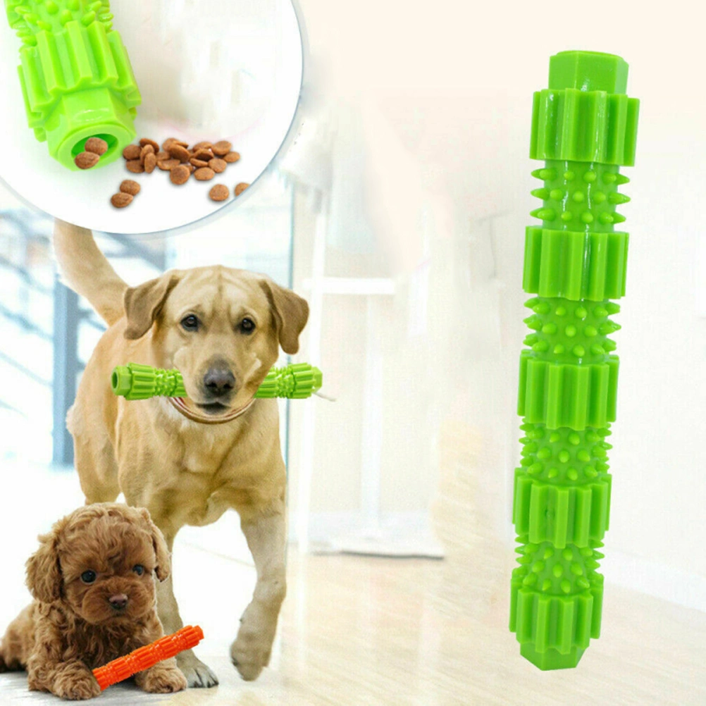 Durable Molar Rod TPR Chew Toys for Aggressive Chewers Training Size Large(Green)