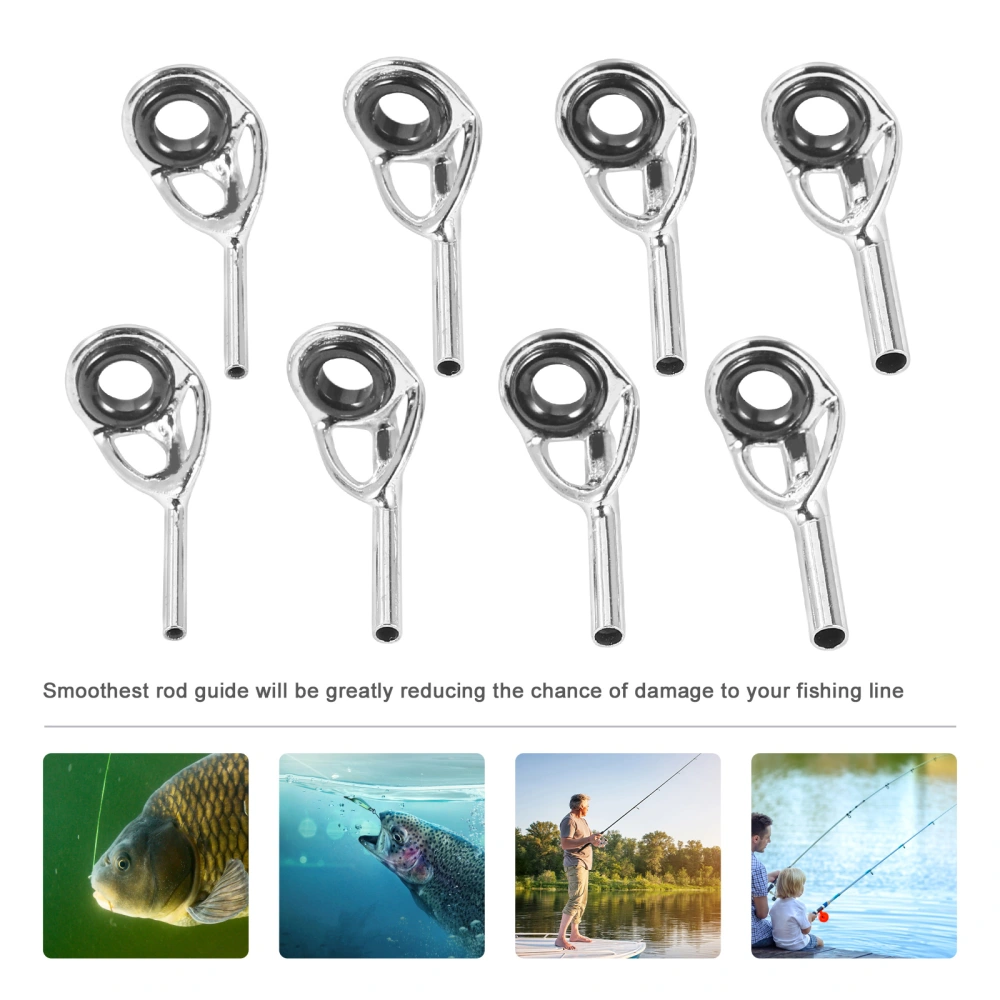 20pcs Fishing Rod Tip Stainless Steel Guides Rings Fishing Accessory Kit