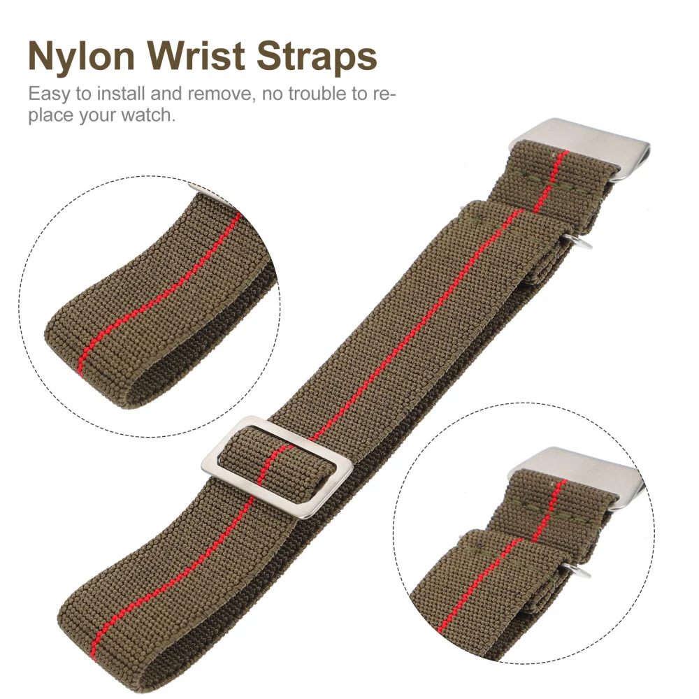 1Pc Woven Watchband Adjustable Watch Strap Nylon Weaving Watch Band Watch Part