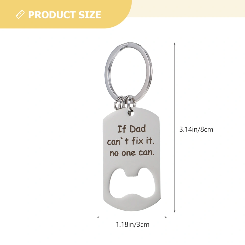 If Dad Can't Fix It Non One Can Stainless Steel Key Chain Tool Key Chain Fathers' Key Chain