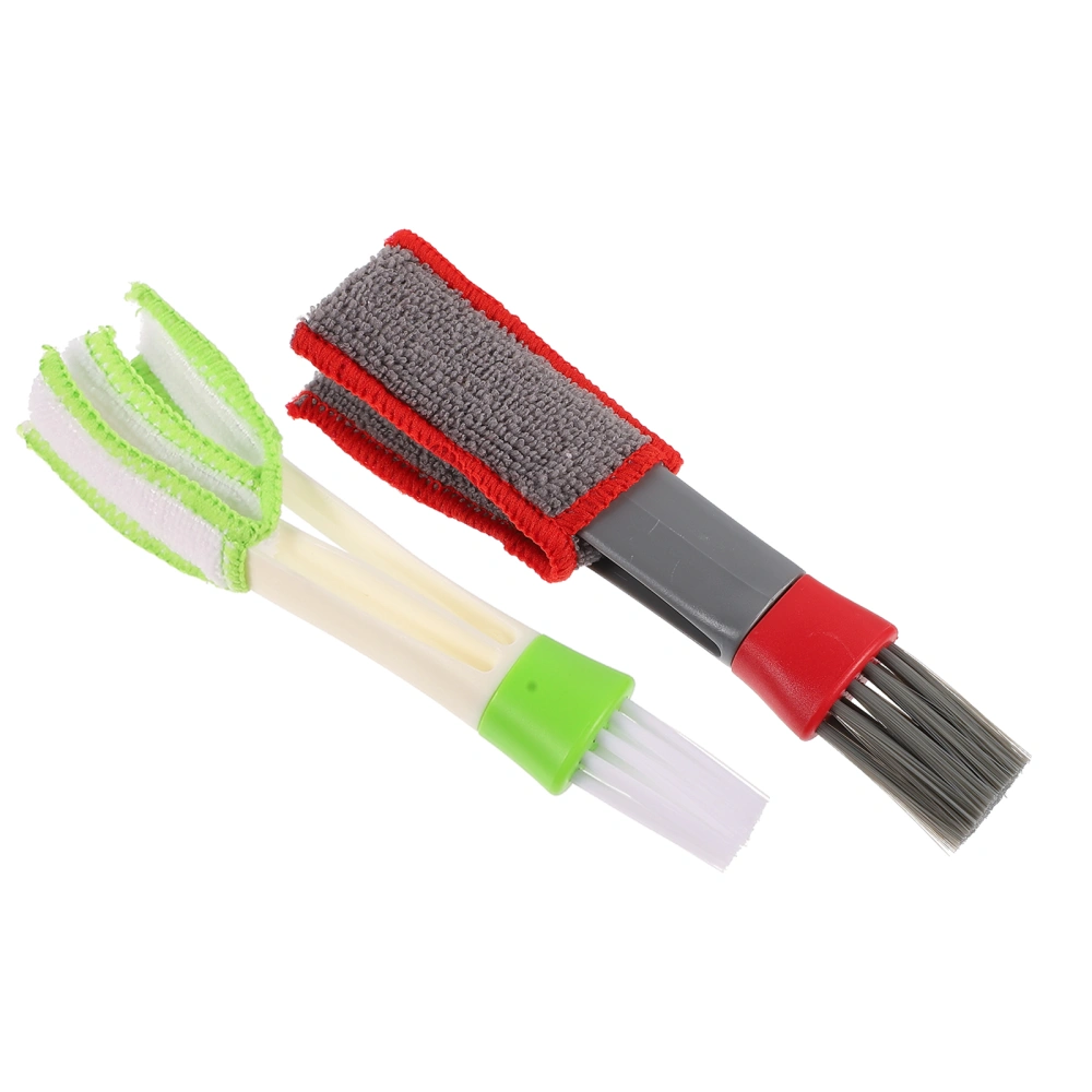 2Pcs Car Air Vent Cleaning Brush Double Ended Mini Duster for Car House Office