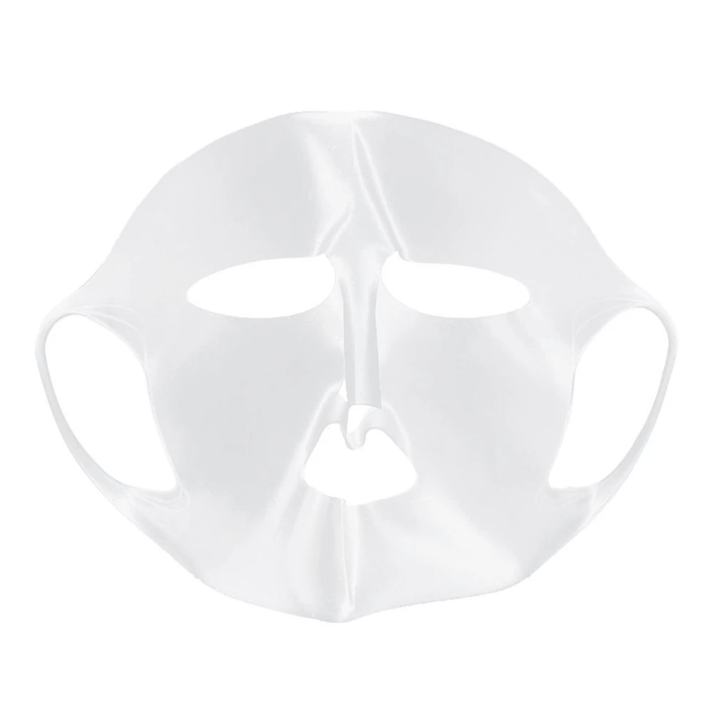 Silicone Reusable Waterproof Beauty Face Moisturizing Mask For Sheet Mask Cover (Transparent)