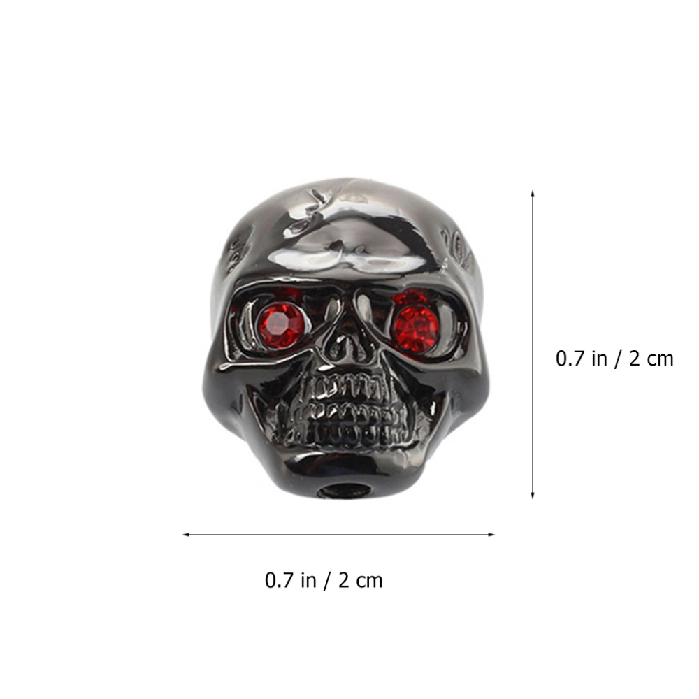 4pcs Metal Skull Head Tone Volume Control Knobs with Wrench for Electric Guitar