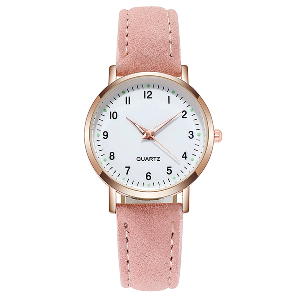 Imitation Leather Wrist Watch Pretty Watch Quartz Watch Luminous Watch for Women