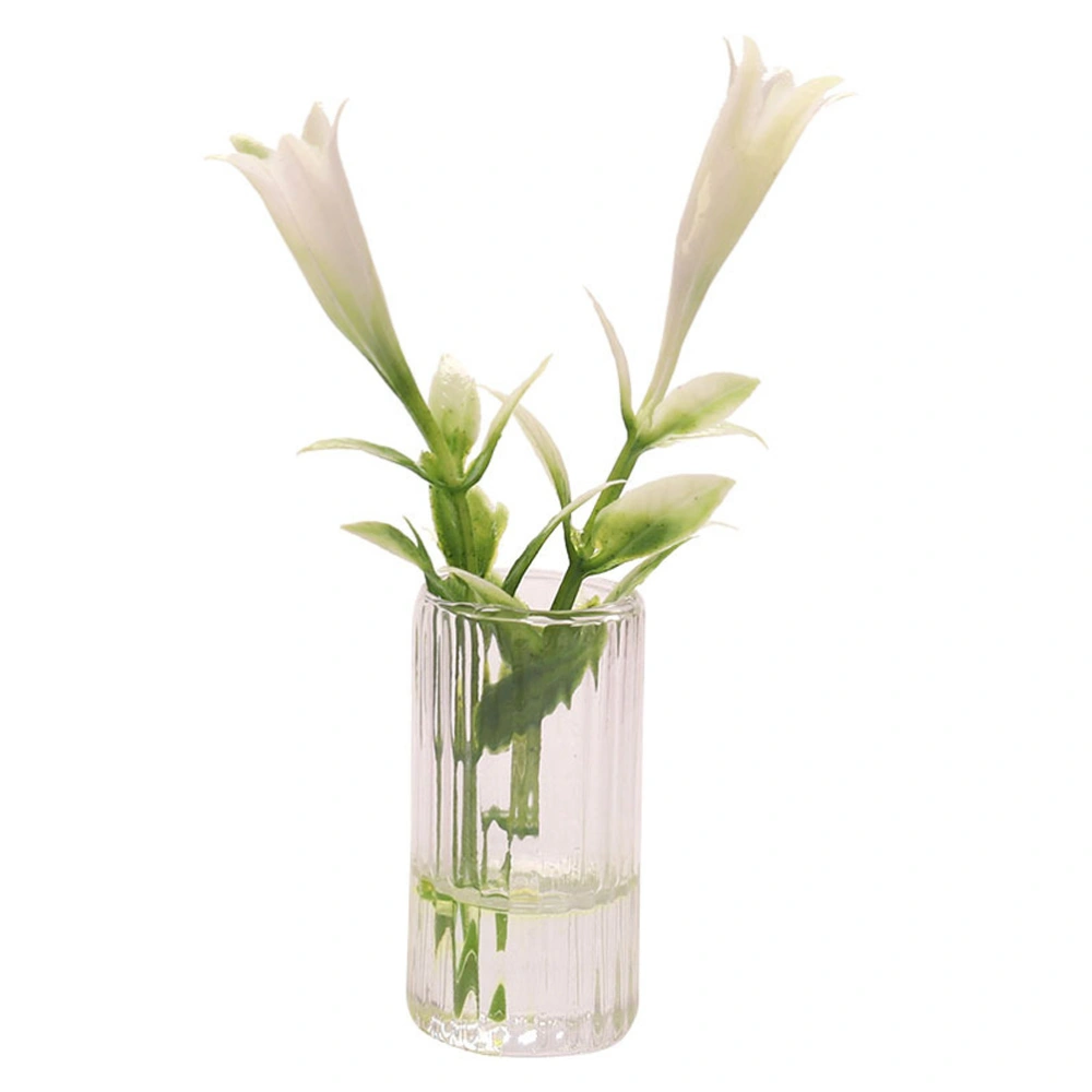 Miniature Lily Artificial Mini Vase Calla Lily Miniature Flower Mini House Garden Decor