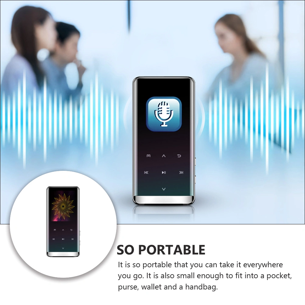 8GB Wireless Media Player Noise Reduction MP3 Player Music Player Voice Recorder