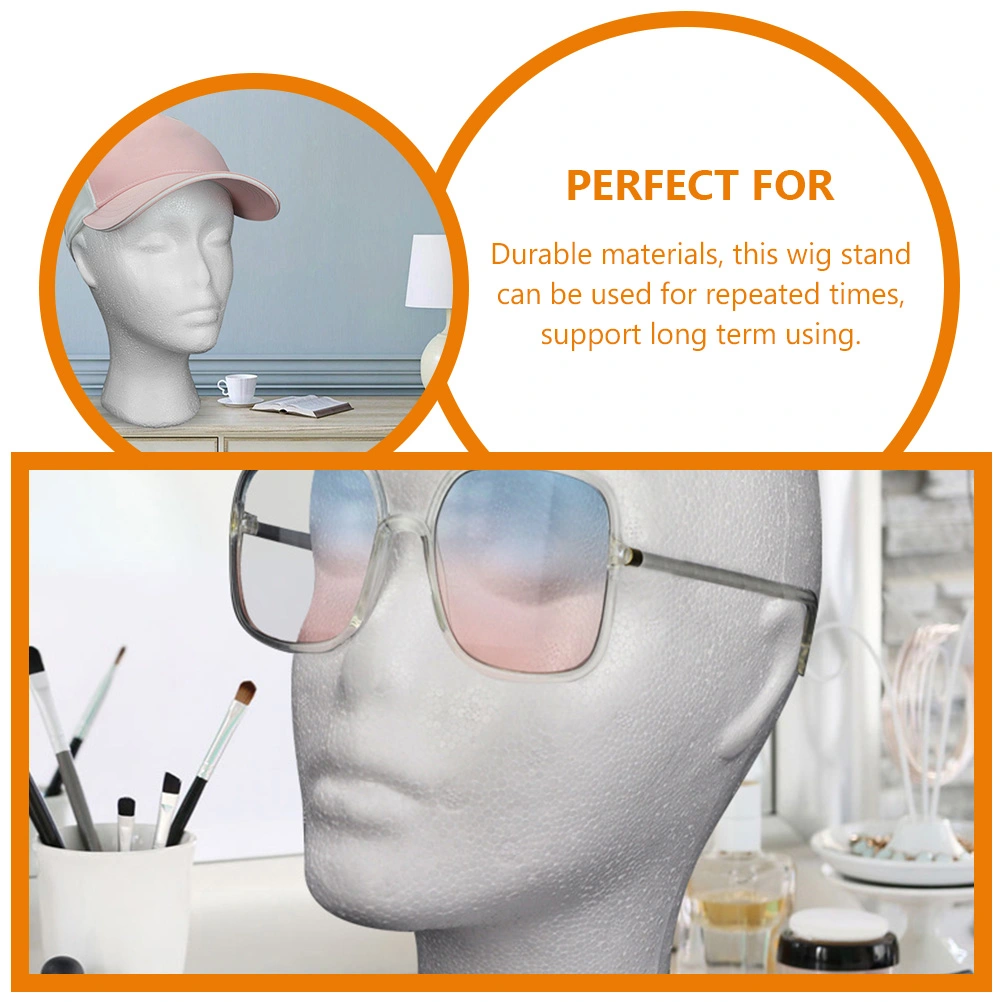 Wig Stand Foams Wig Mannequin Head Hat Display Holder Display Stand for Home Shop