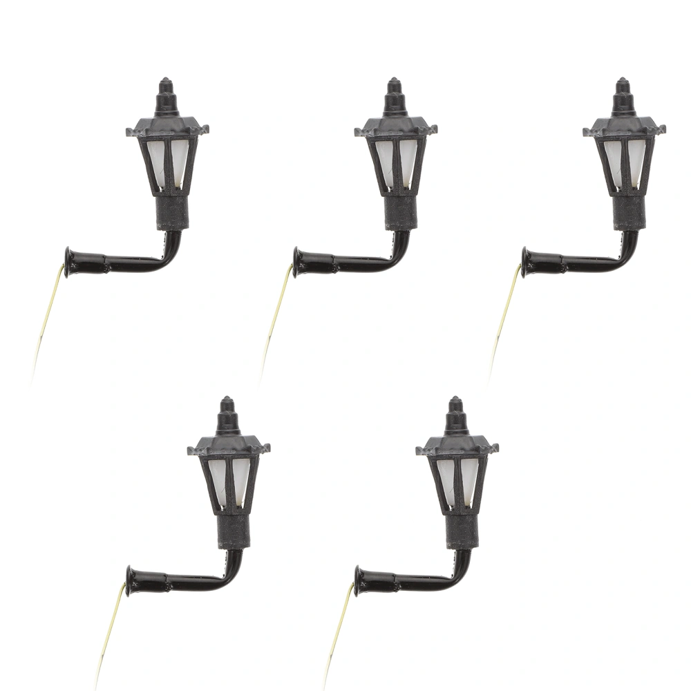 5Pcs Sand Table Model Lights Decorative Wall Lamp Model Mini Light Ornament