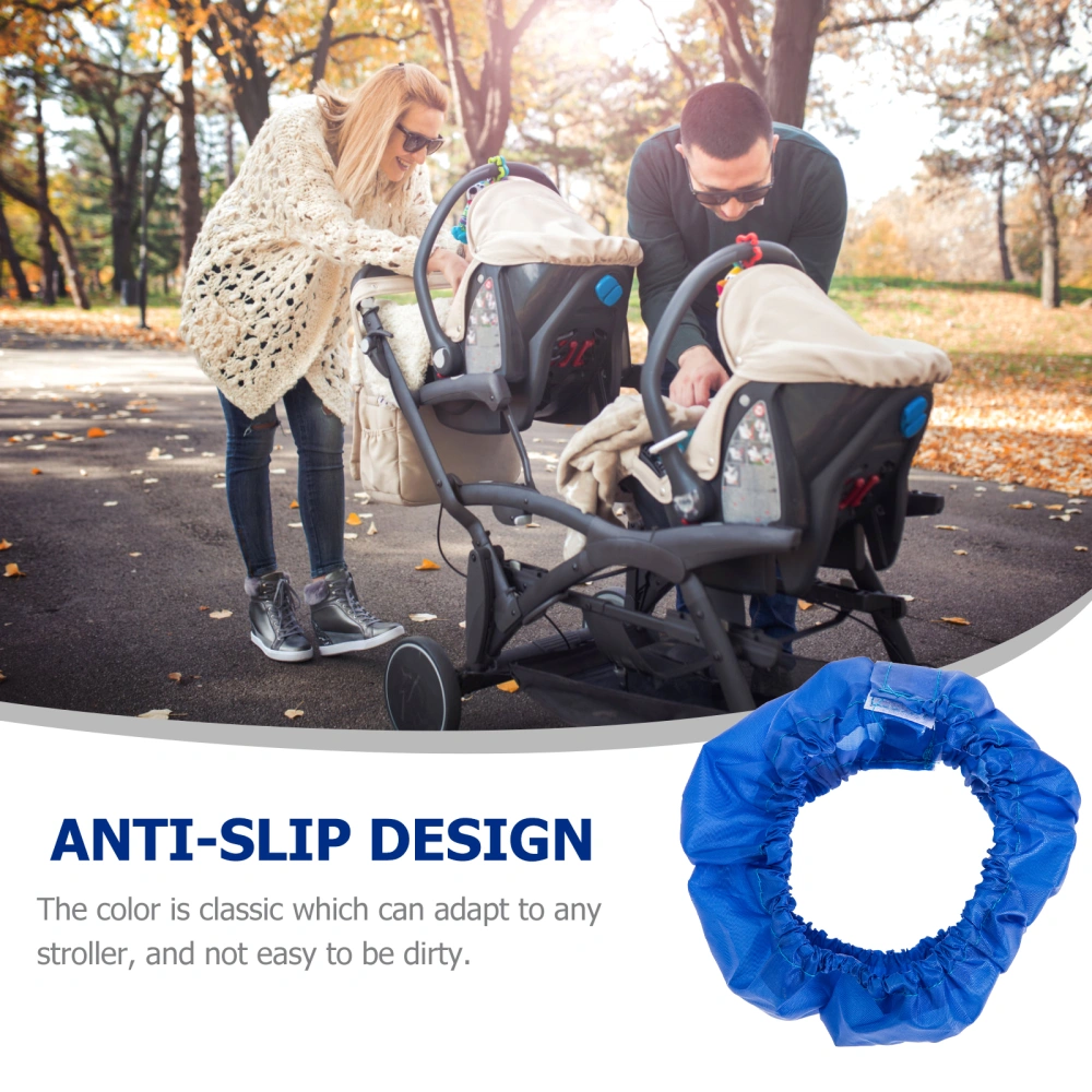 4pcs Baby Stroller Elastic Wheel Covers Stroller Cart Wheel Protective Covers