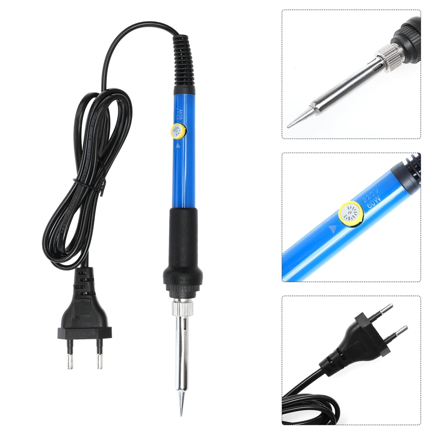 Electric Soldering Iron Kit Adjustable Temperature Soldering Pen EU Plug