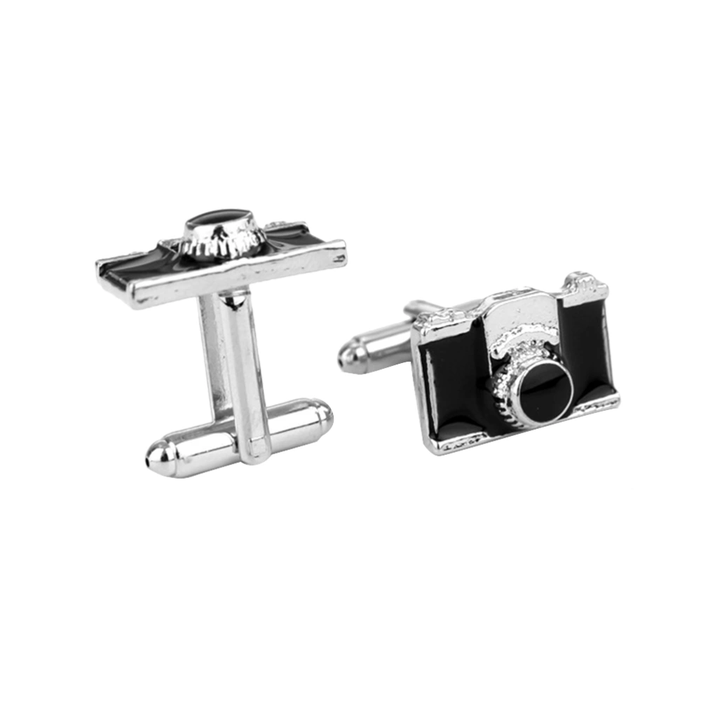 2pcs Camera Design Cufflinks Creative Shirt Sleeve Ornament All-match Cuff Button Sleeve Decoration for Men Male