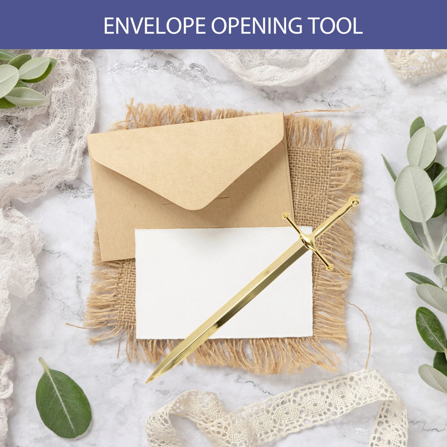 Retro Style Letter Opener Decorative Letter Opener Tool Alloy Envelope Opener Letter Opening Tool