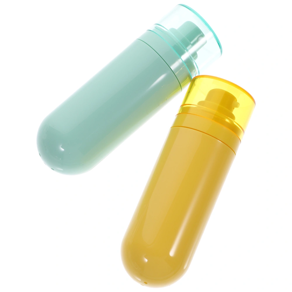 2pcs Empty Travel Bottles Refillable Travel Bottles Toiletries Sub Bottles Portable Shampoo Bottles