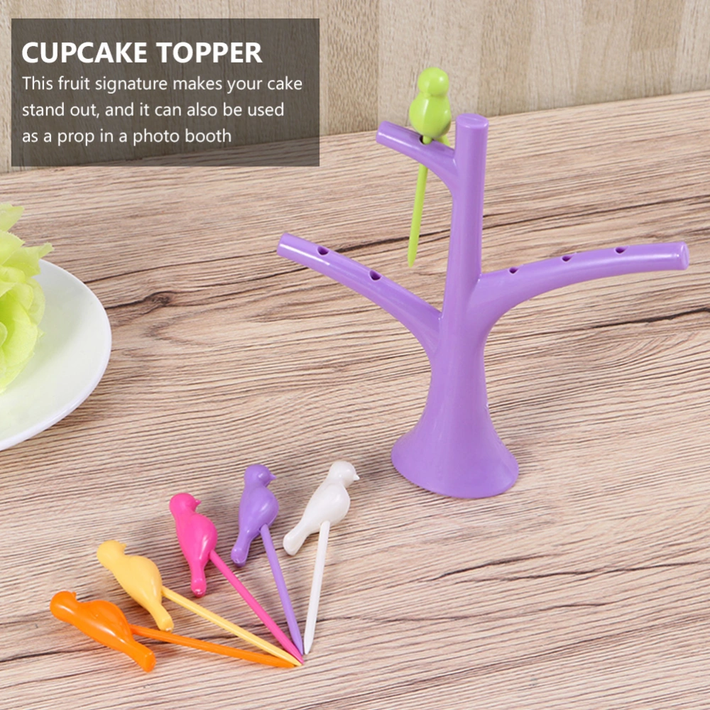 3 Sets of Bird Shaped Fruit Picks Sandwich Plastic Picks Cake Toothpicks