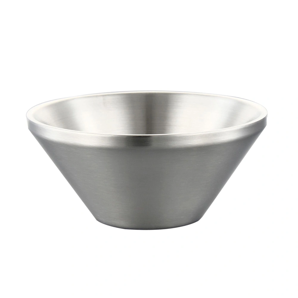 Korean Style Dessert Bowl Ice Cream Bowl Stainless Steel Salad Bowl Household Ice Cream Bowl