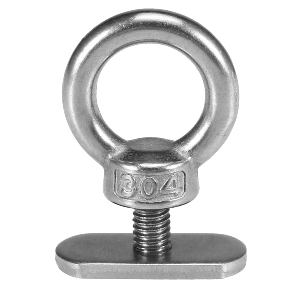 Kayak Rings and Hooks Stainless Steel Load Hook Screw Hook Kayak Track Mount Tie Down Eyelet Kayak Accessories (Silver)