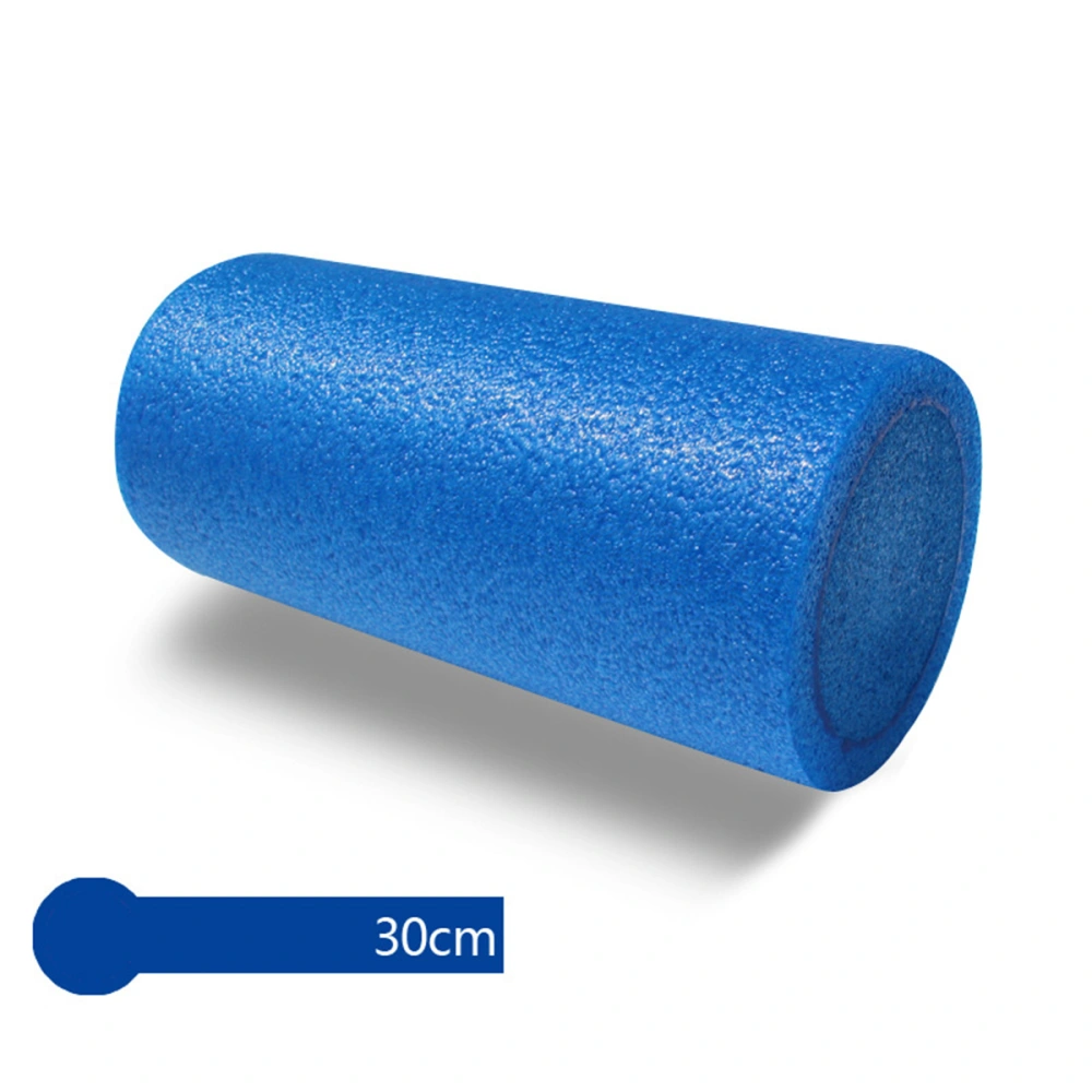 1pcs Yoga Roller EPE Solid Column Fitness Balance Massage Roller Fitness Supplies for Woman (Blue 30x15cm)