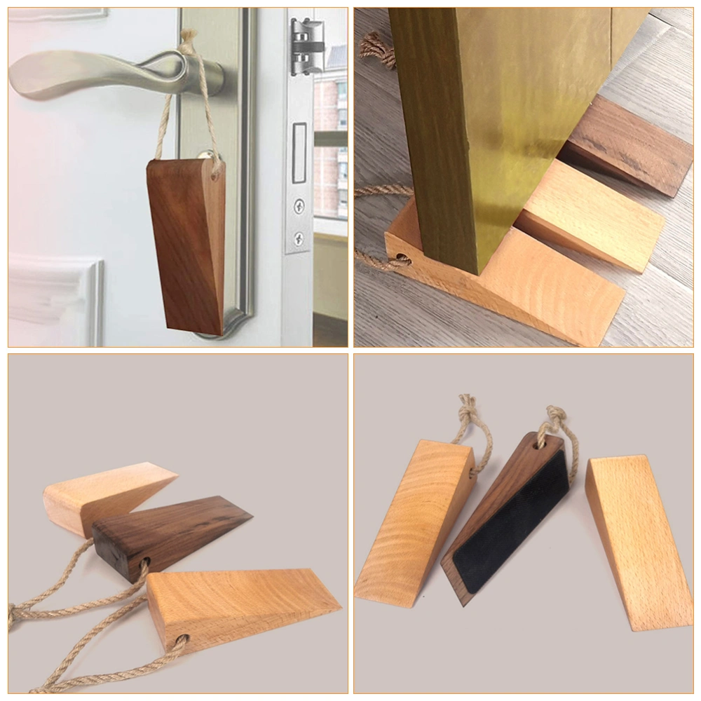 1Pc Wood Door Stoppers Door Holder Anti-slip Door Stoppers Door Gaps Stoppers