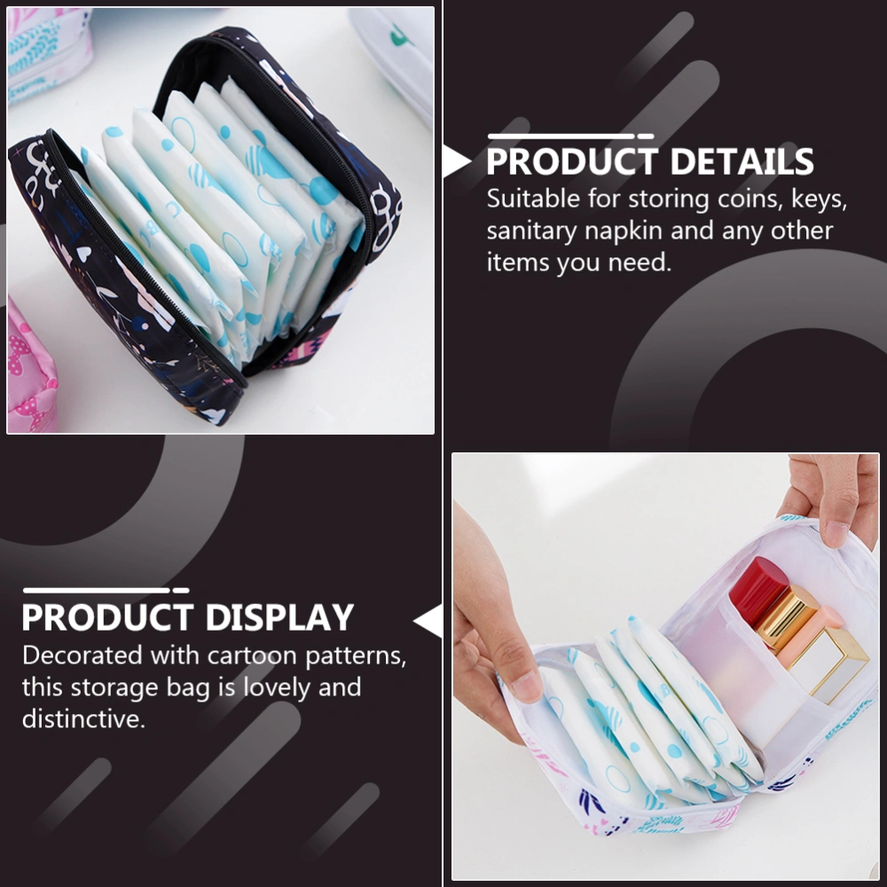 1Pc Lovely Menstrual Pad Storage Bag Portable Travel Bag Sanitary Napkin Bag