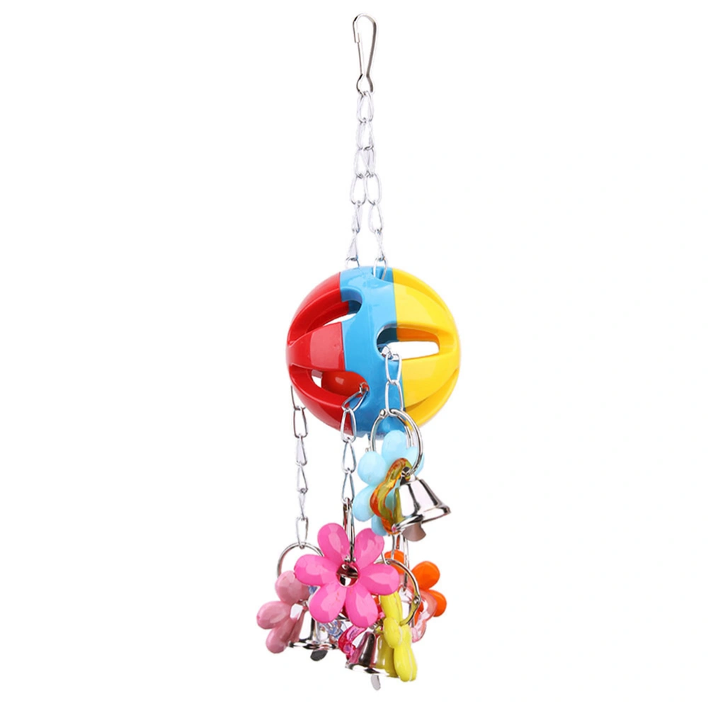 Parrot Hanging Ball String Bird Cage Hanging Bite String Funny Playing Toy Flower Parrot Toy (Random Color)