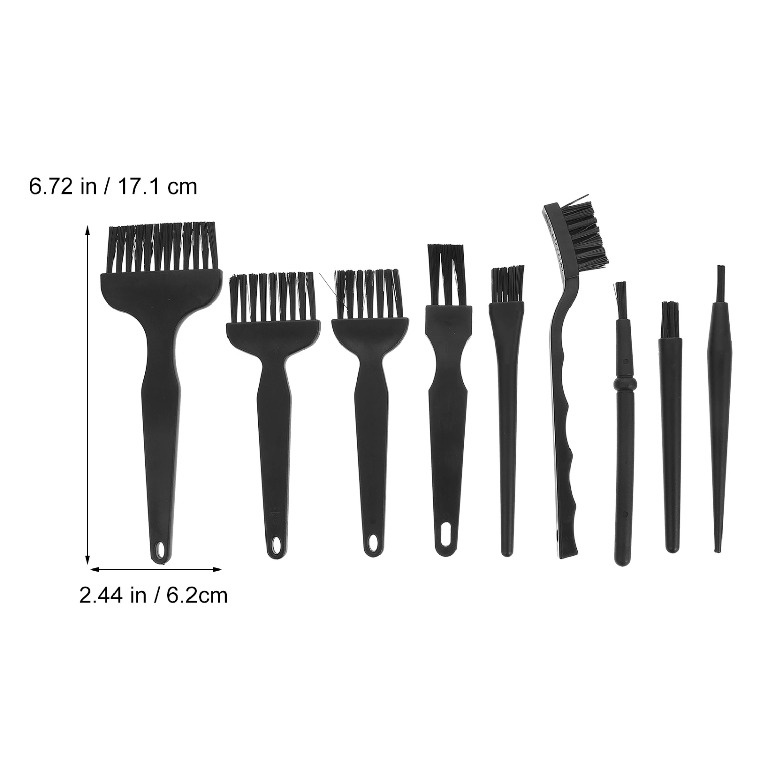 9pcs Mini Plastic Dust Brush Anti-Static Brushes for Computer Keyboard