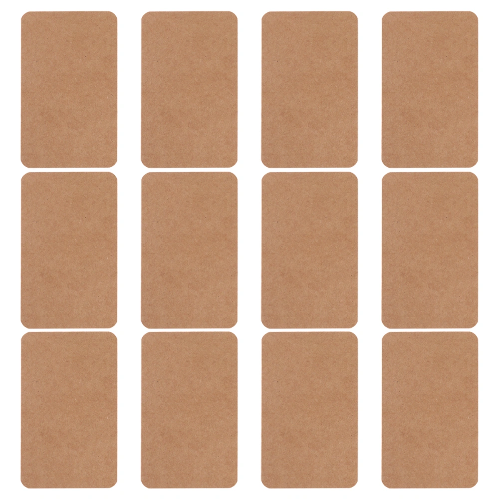 100 Pcs Kraft Paper Study Cards DIY Bookmark Memo Note Writing Greeting Index (Brown)