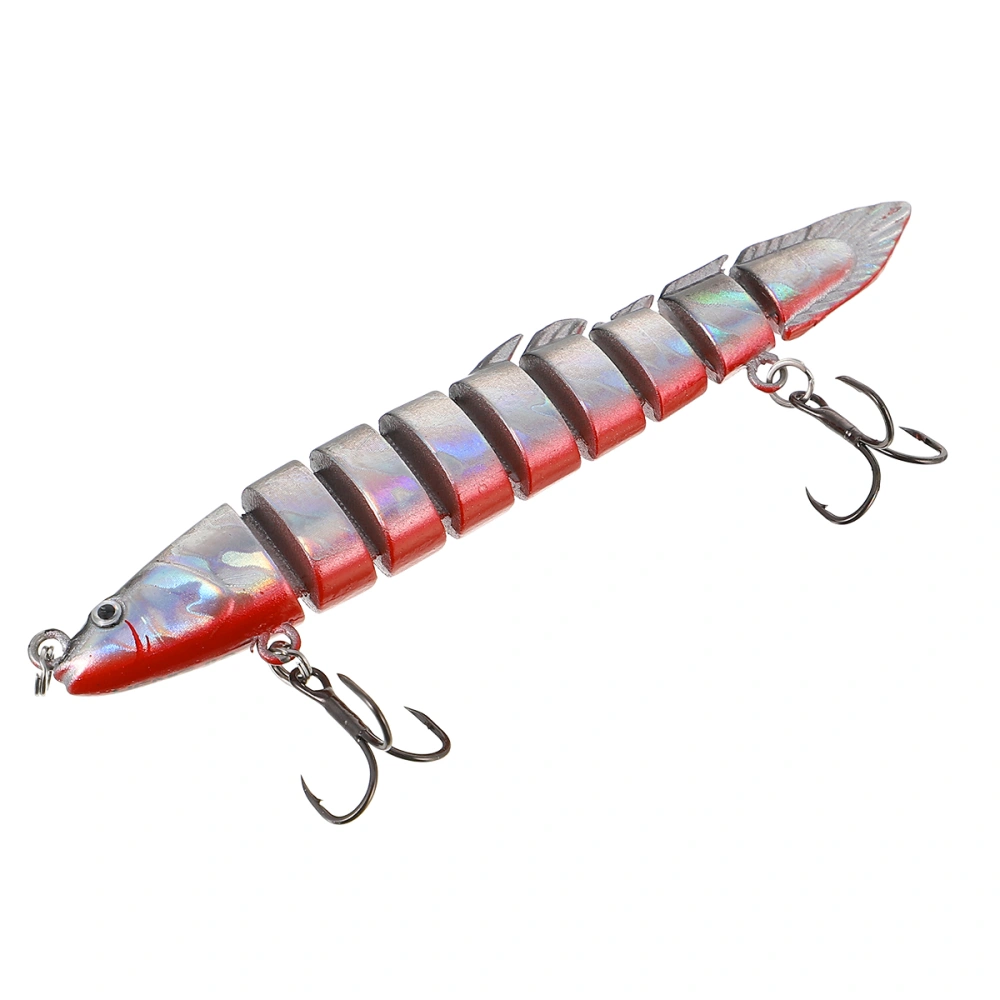 1Pc Fishing Lure Lifelike Loach Multi Jointed Swimbait Blood Slot Hook Crankbait