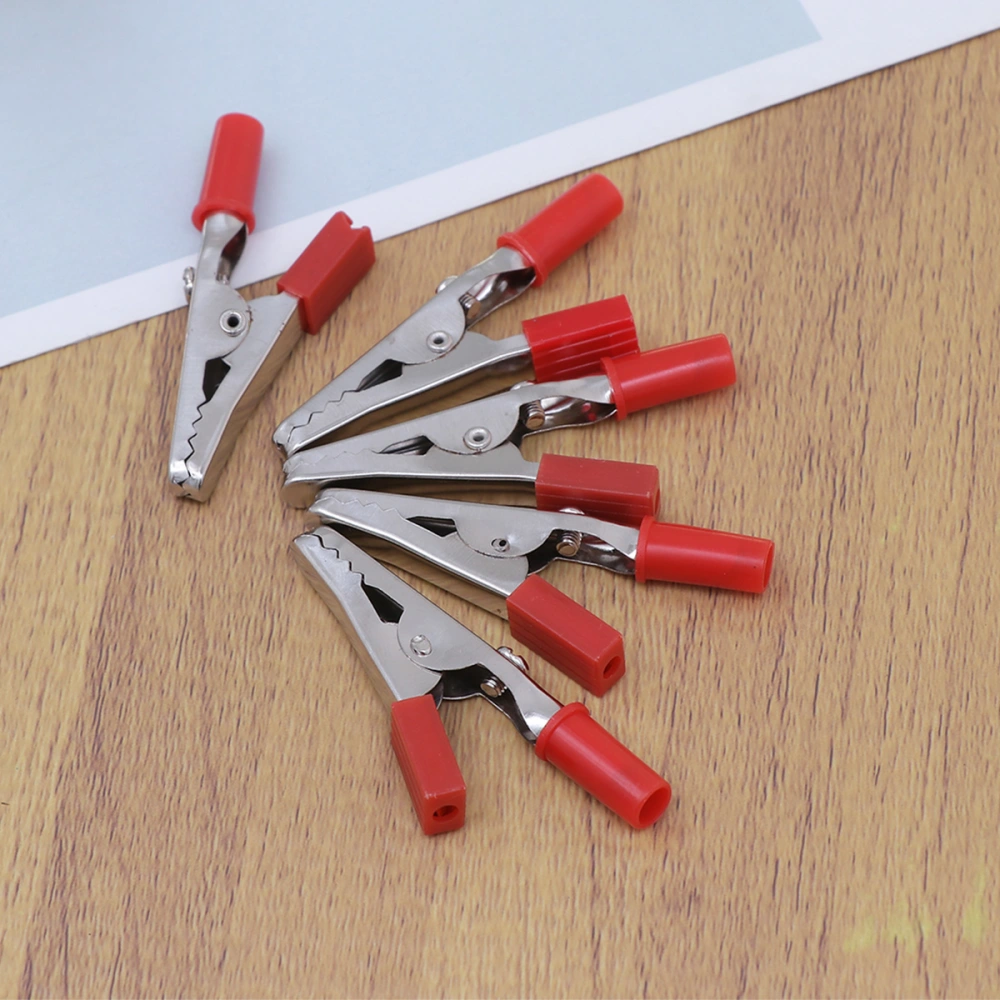 20PCS Alligator Clips Double-ended Alligator Clips Mini Test Clips (Black+Red)